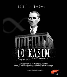 10 KASIM ATATÜRK’Ü ANMA TÖRENİ PROGRAMINA DAVETLİSİNİZ