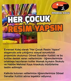 HER ÇOCUK RESİM YAPSIN