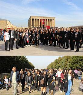 EVRENSEL KOLEJ ÖĞRETMENLERİNDEN 10 KASIM'DA ANLAMLI ZİYARET