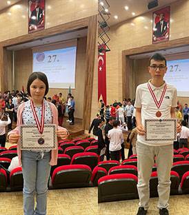 AKDENİZ MATEMATİK OLİMPİYATLARINDAN 2 BRONZ MADALYA 