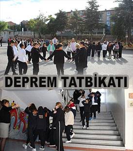 EVRENSEL KOLEJDE DEPREM TATBİKATI GERÇEKLEŞTİRİLDİ