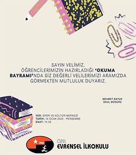 OKUMA BAYRAMIMIZA DAVETLİSİNİZ