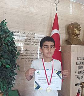 ÖĞRENCİMİZ AREN BULUT KAYNAK ULUSLARARASI BAŞARI KAZANDI