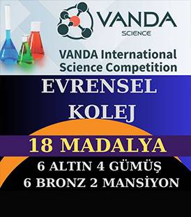 2024 VANDA NATIONAL JUNIOR SCIENCE OLİMPİYATLARINDA EVRENSEL KOLEJ 18 MADALYA ALDI