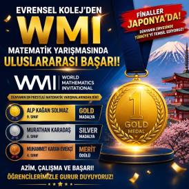 EVRENSEL KOLEJ'DEN WMI MATEMATİK YARIŞMASINDA ULUSLARARASI BAŞARI
